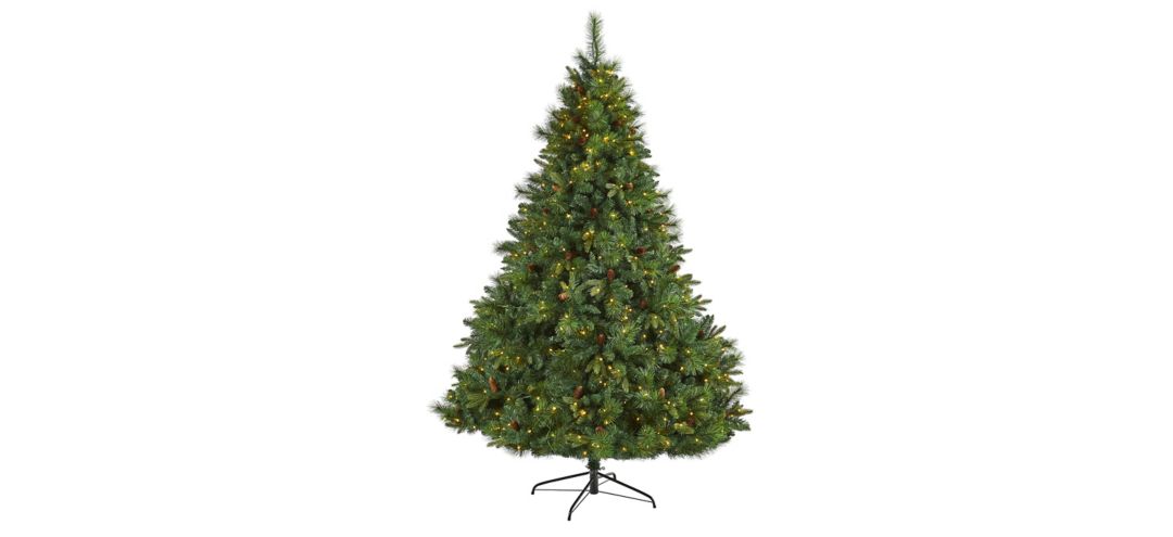 7.5ft. Pre-Lit West Virginia Full Bodied Mixed Pine Artificial Christmas Tree