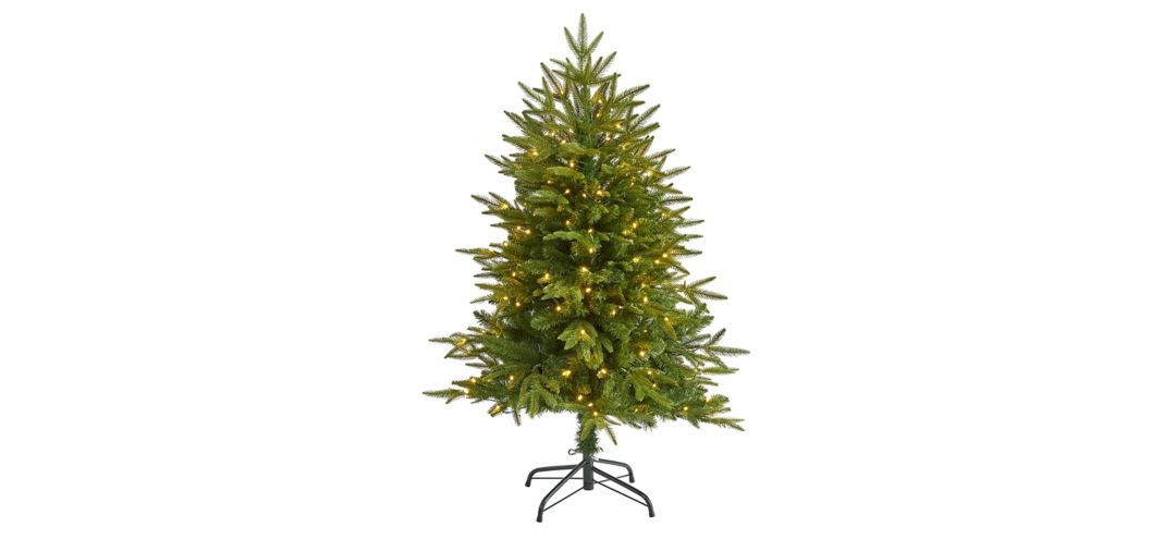 4ft. Pre-Lit Colorado Mountain Fir Natural Look Artificial Christmas T