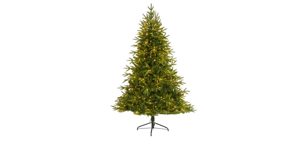 "6ft. Pre-Lit Colorado Mountain Fir ""Natural Look"" Artificial Christmas Tree"