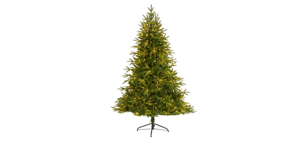 6.5ft. Pre-Lit Colorado Mountain Fir Natural Look Artificial Christmas