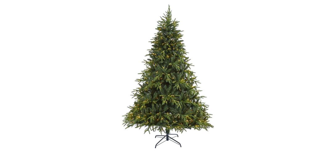"7ft. Pre-Lit Colorado Mountain Fir ""Natural Look"" Artificial Christmas Tree"