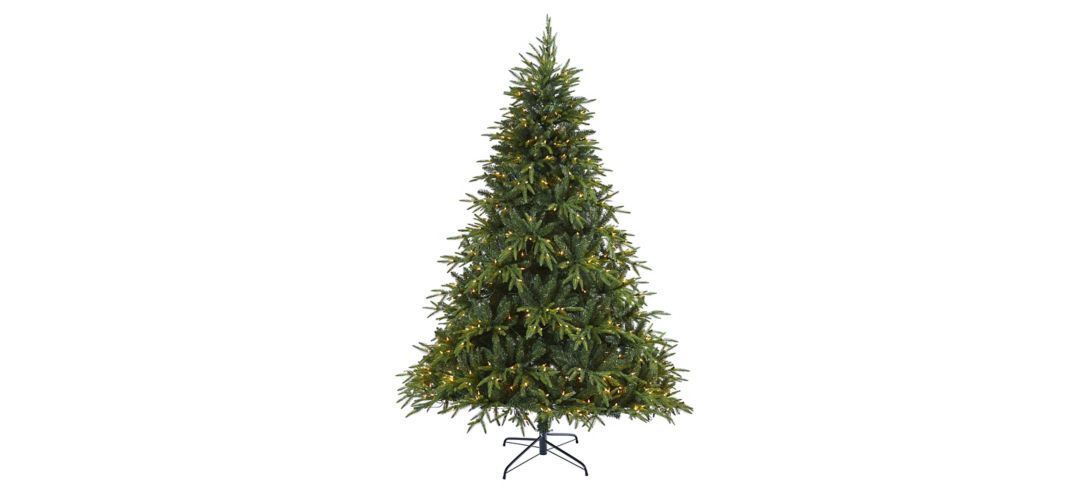 7ft. Pre-Lit Colorado Mountain Fir Natural Look Artificial Christmas T