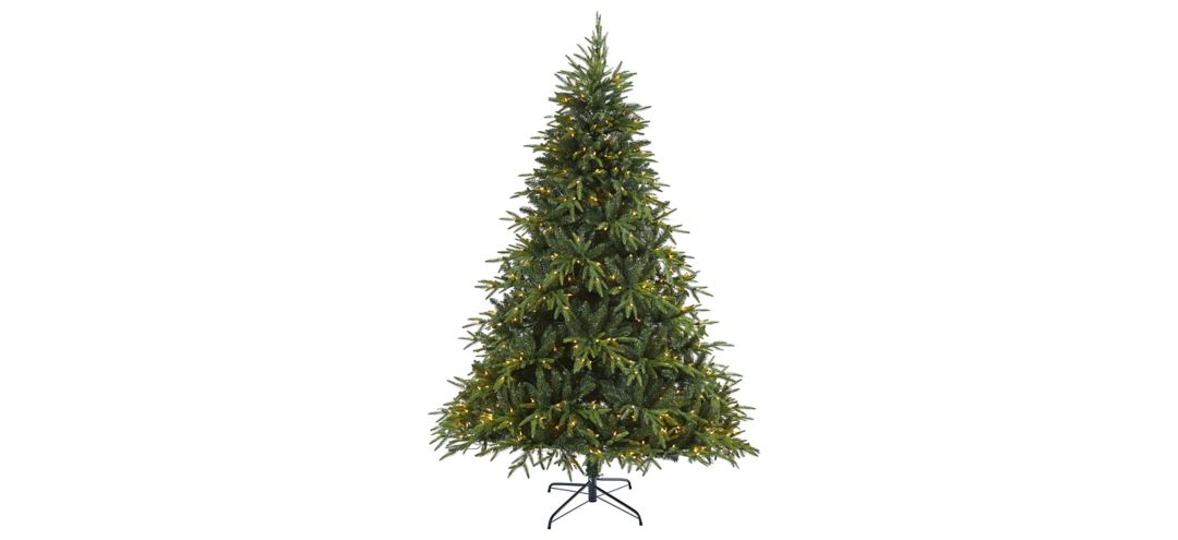"7.5ft. Pre-Lit Colorado Mountain Fir ""Natural Look"" Artificial Christmas Tree"
