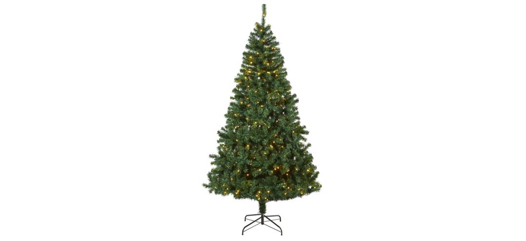 7ft. Pre-Lit Northern Tip Pine Artificial Christmas Tree