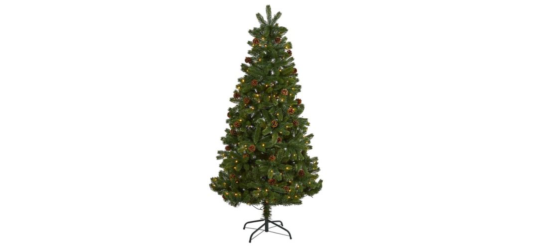 6ft. Pre-Lit Rocky Mountain Spruce Artificial Christmas Tree