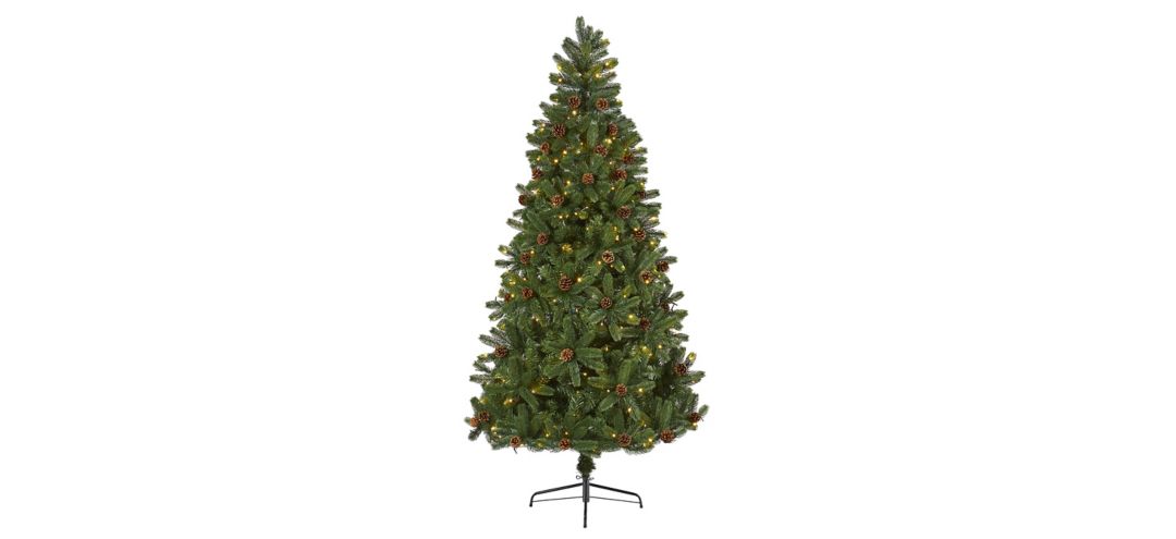 140194450 7.5ft. Pre-Lit Rocky Mountain Spruce Artificial Ch sku 140194450