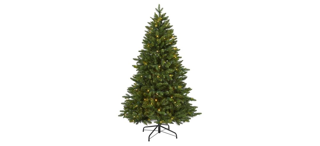 5ft. Pre-Lit New Hampshire Fir Artificial Christmas Tree