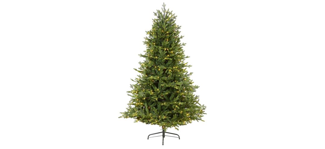 6ft. Pre-Lit Wyoming Spruce Artificial Christmas Tree