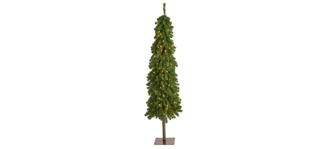 5ft. Pre-Lit Alpine Artificial Christmas Tree