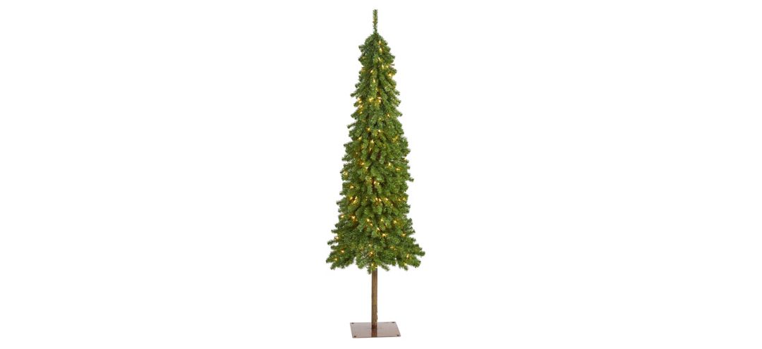 6ft. Pre-Lit Alpine Artificial Christmas Tree