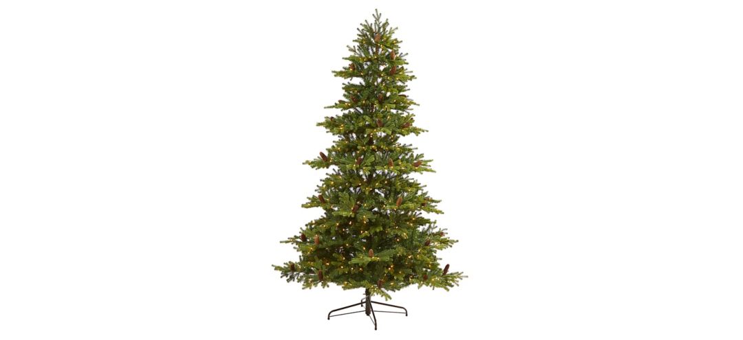 7.5ft. Pre-Lit Yukon Mountain Fir Artificial Christmas Tree