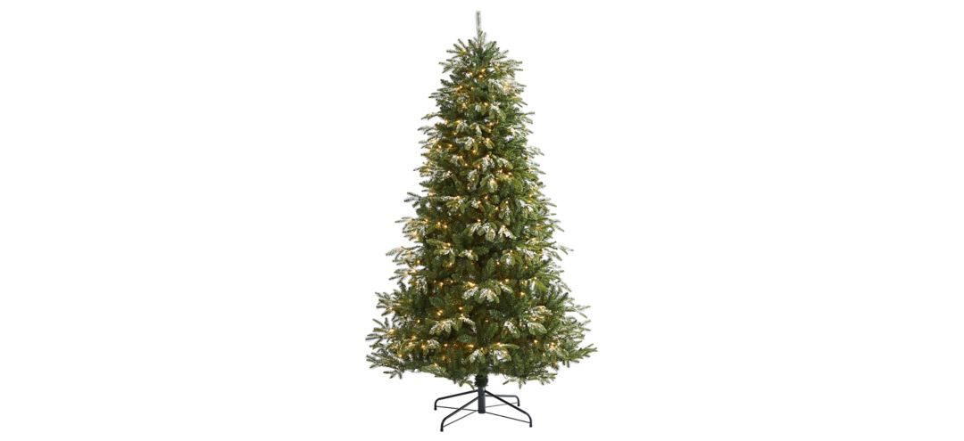 6ft. Snowed French Alps Mountain Pine Artificial Christmas Tree