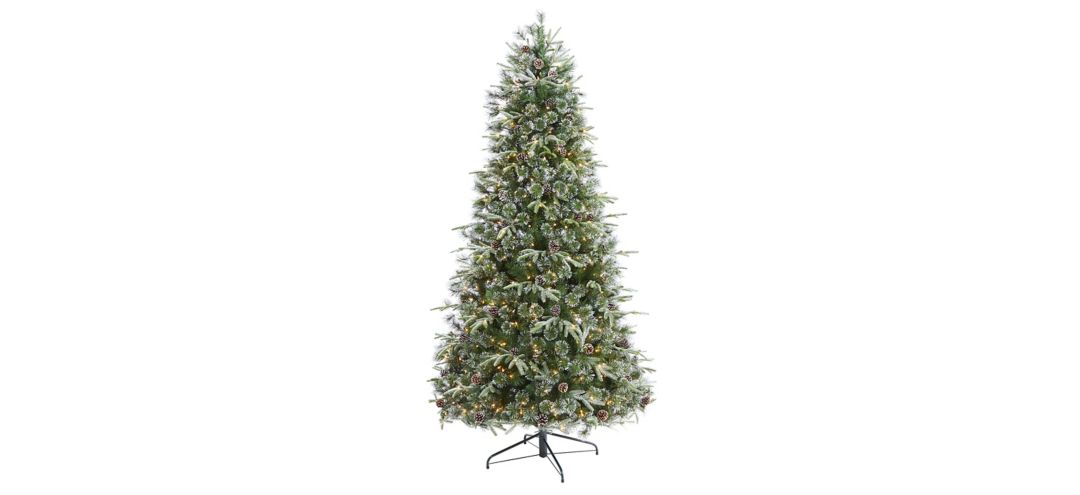 140194990 7.5ft. Pre-Lit Snowed Tipped Clermont Mixed Pine A sku 140194990