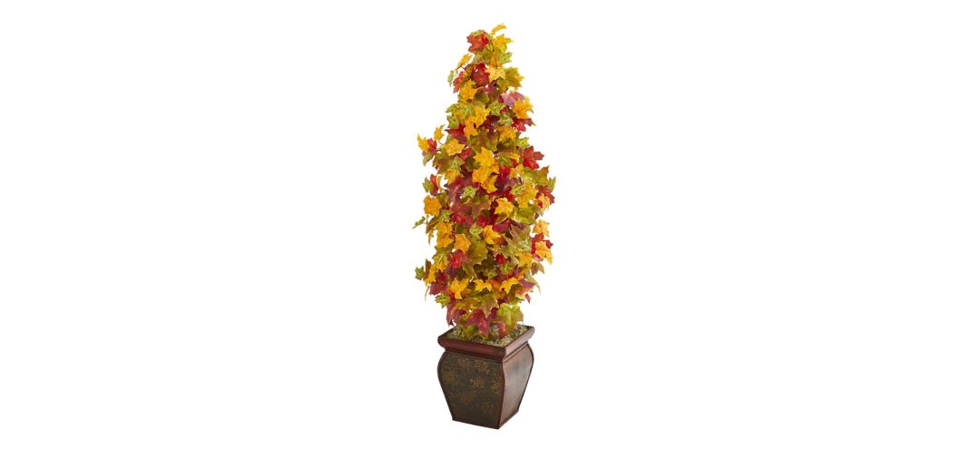 40in. Autumn Maple Artificial Tree in Decorative Planter