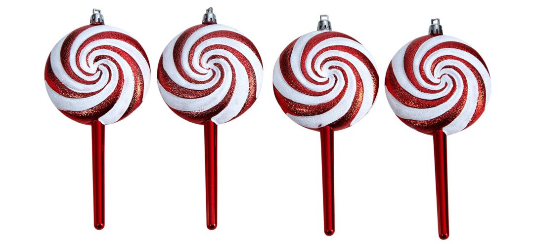 140327110 7 Candy Cane Lollipop Holiday Shatterproof Ornamen sku 140327110