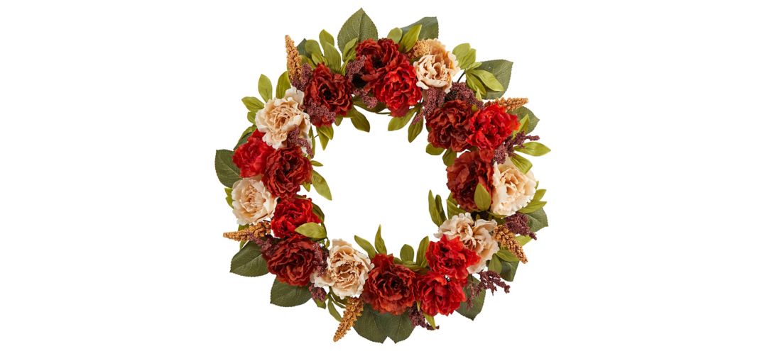 30 Harvest Foliage Artificial Wreath