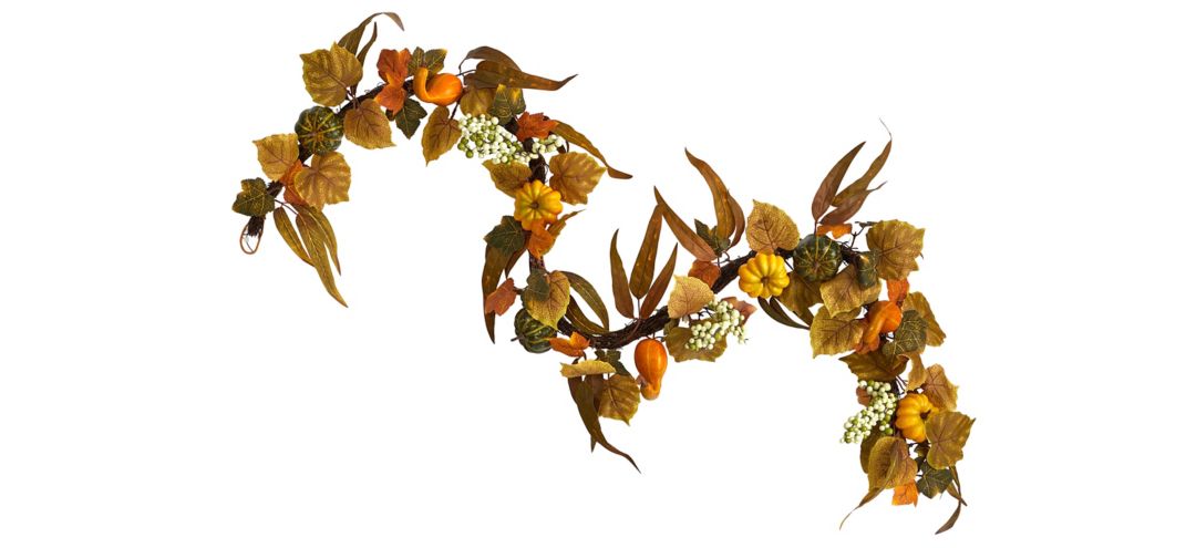 6 Harvest Foliage Artificial Garland