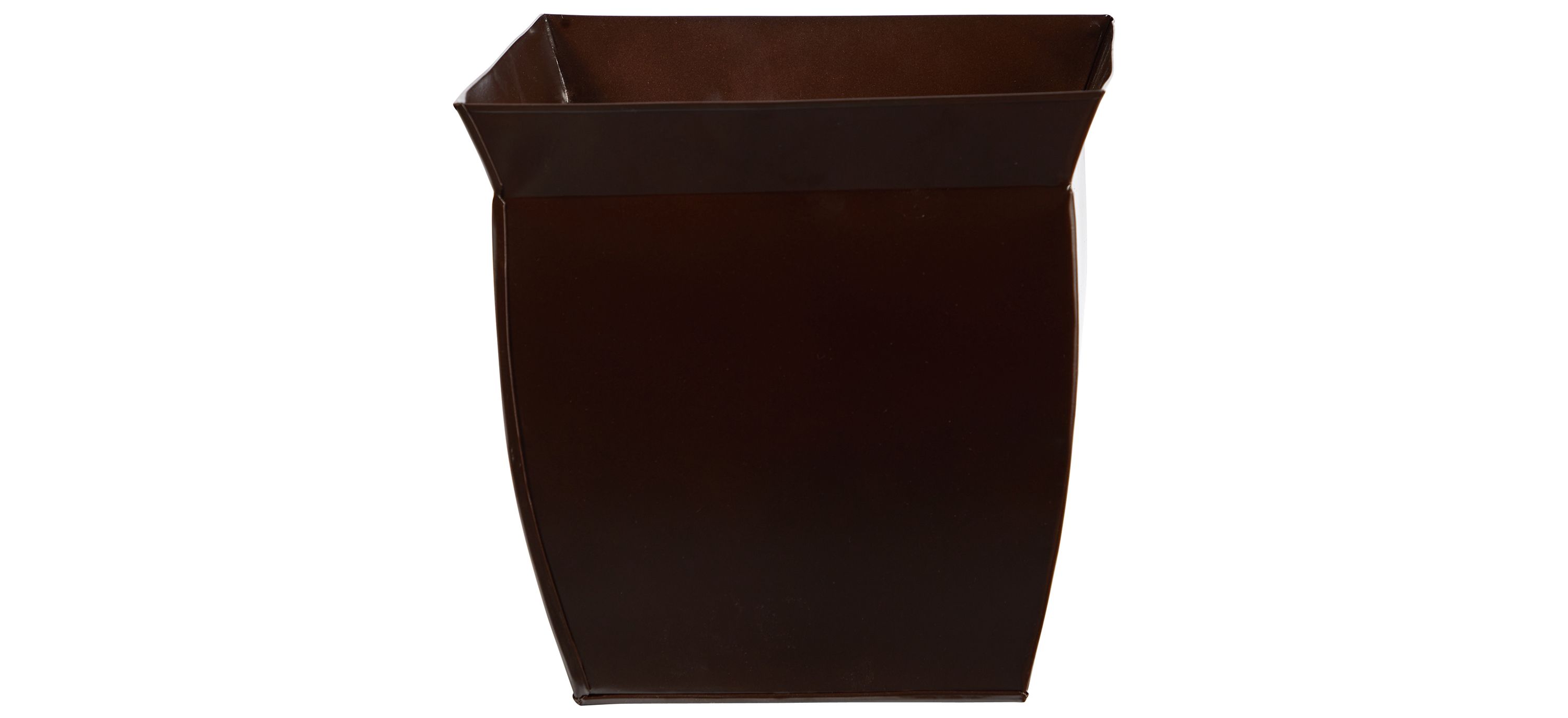 11.75 Fluted Metal Square Planter