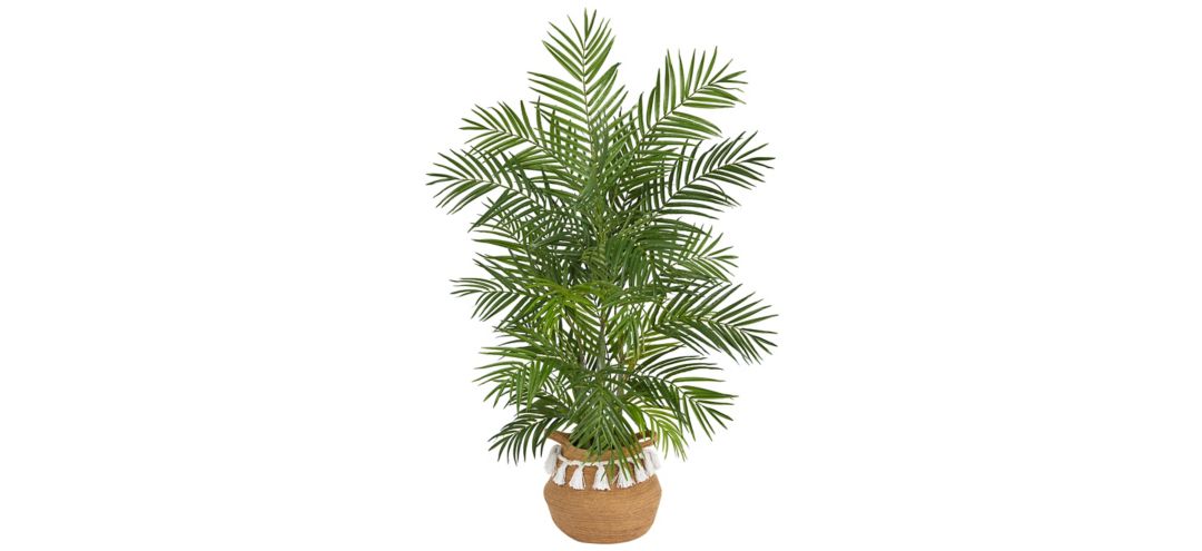 4' Areca Artificial Palm in Planter with Tassels