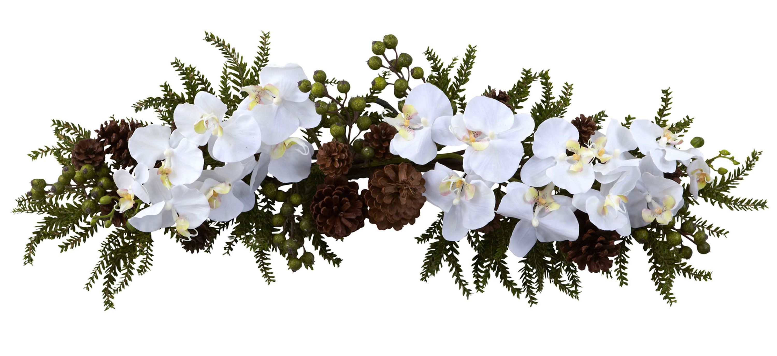 30 Orchid and Pine Swag