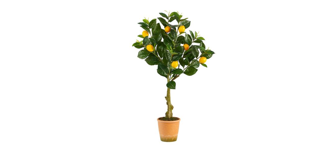 28in. Lemon Artificial Tree in Decorative Planter