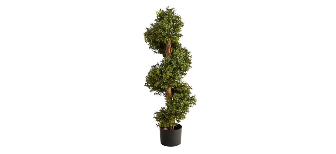 33in. Boxwood Topiary Spiral Artificial Tree (Indoor/Outdoor)