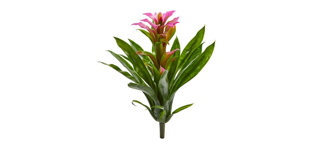15in. Bromeliad Artificial Flower (Set of 4)