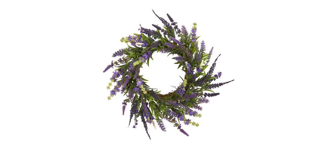 18in. Lavender Artificial Wreath