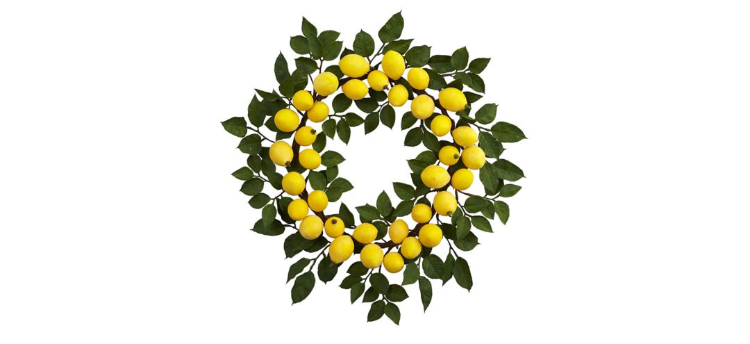 24in. Lemon Wreath