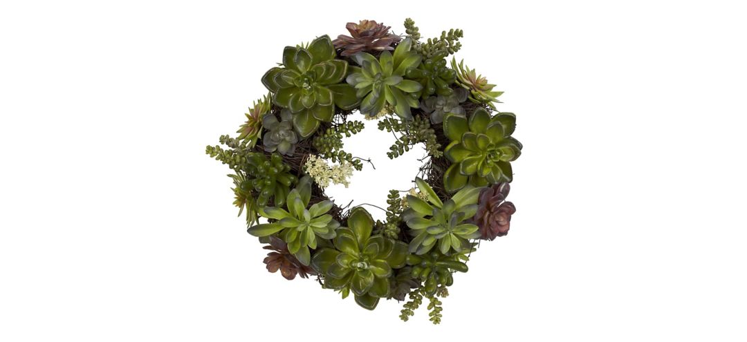 20in. Succulent Wreath