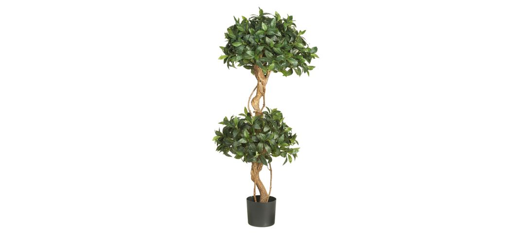 141152330 4ft. Sweet Bay Double Ball Topiary Silk Tree sku 141152330