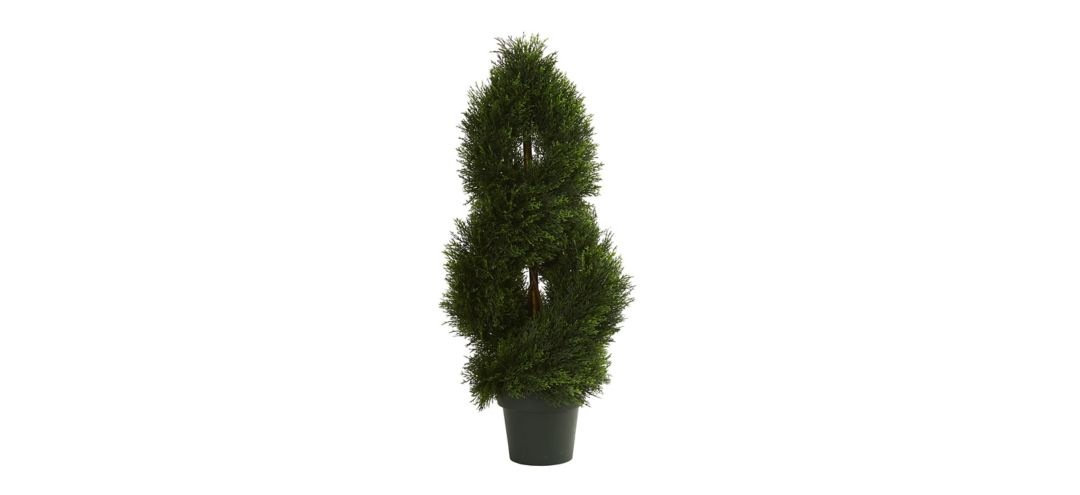 Double Pond Cypress Spiral Topiary Artificial Tree UV Resistant (Indoor/Outdoor)