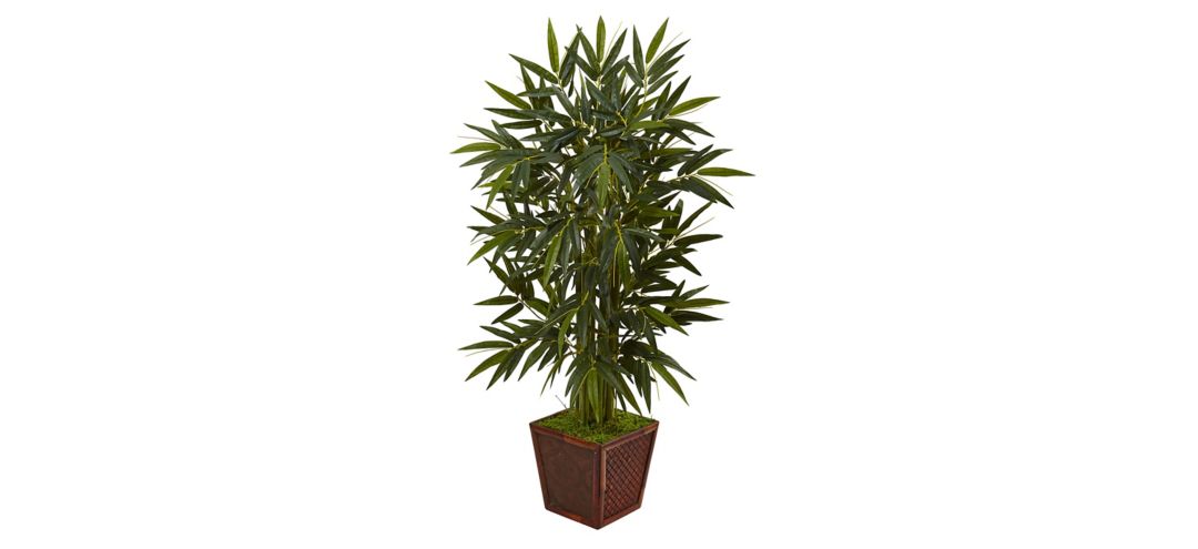 141158040 4ft. Bamboo Artificial Tree in Bamboo Square sku 141158040