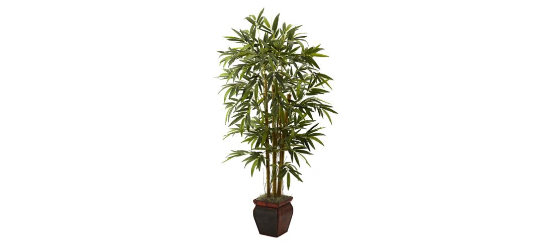 5.5ft. Bamboo with Decorative Planter