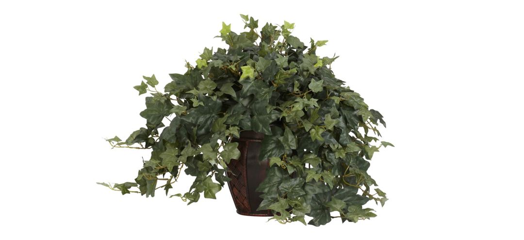 Puff Ivy with Decorative Vase Silk Plant