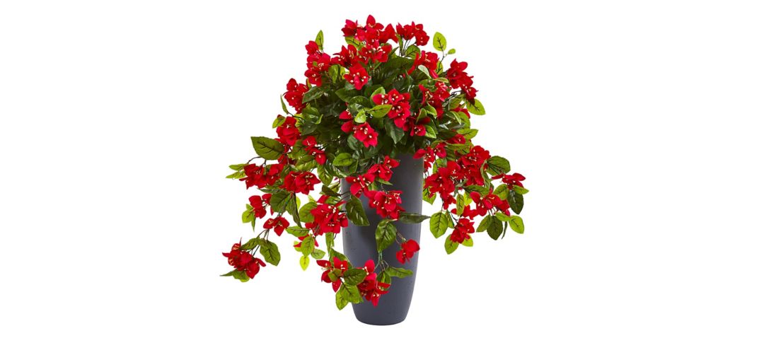 141186920 26in. Bougainvillea Artificial Plant in Planter (I sku 141186920