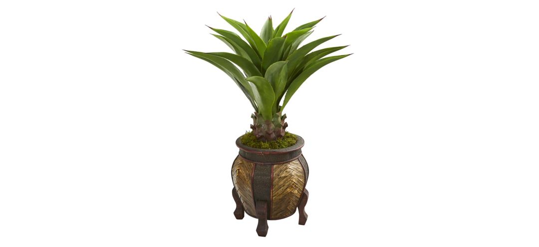 40in. Agave Artificial Plant in Decorative Planter