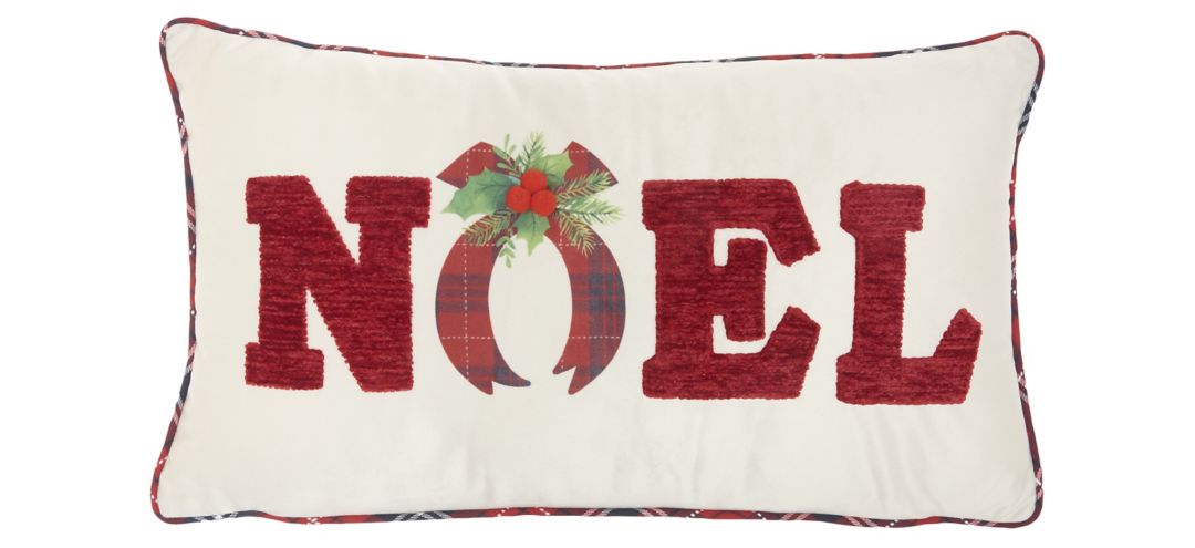 127140441 Home For the Holidays Noel 2 Accent Pillow sku 127140441