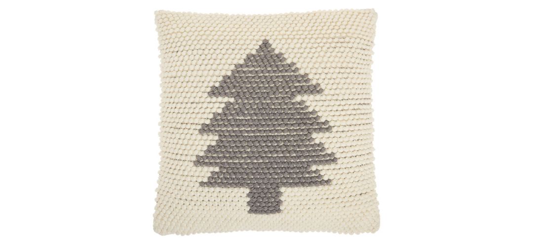 Home For the Holidays Single Christmas Tree Accent Pillow