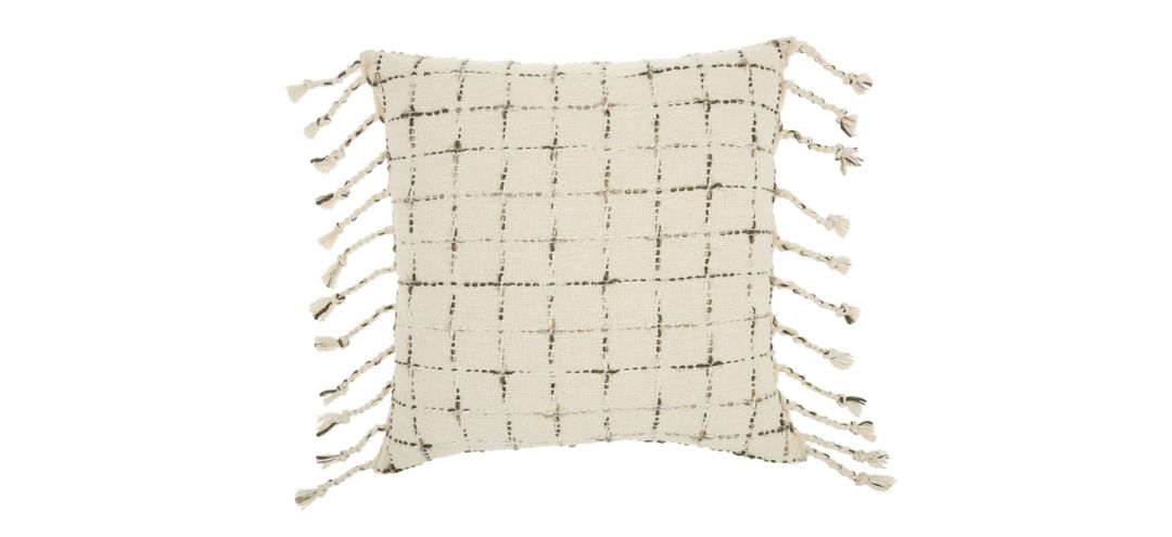 Mina Victory Woven Grid Throw Pillow