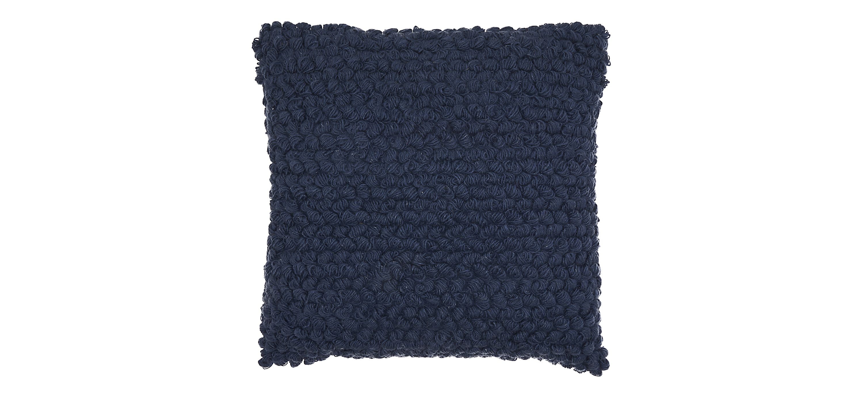 Mina Victory Thin Group Loops Navy Throw Pillow