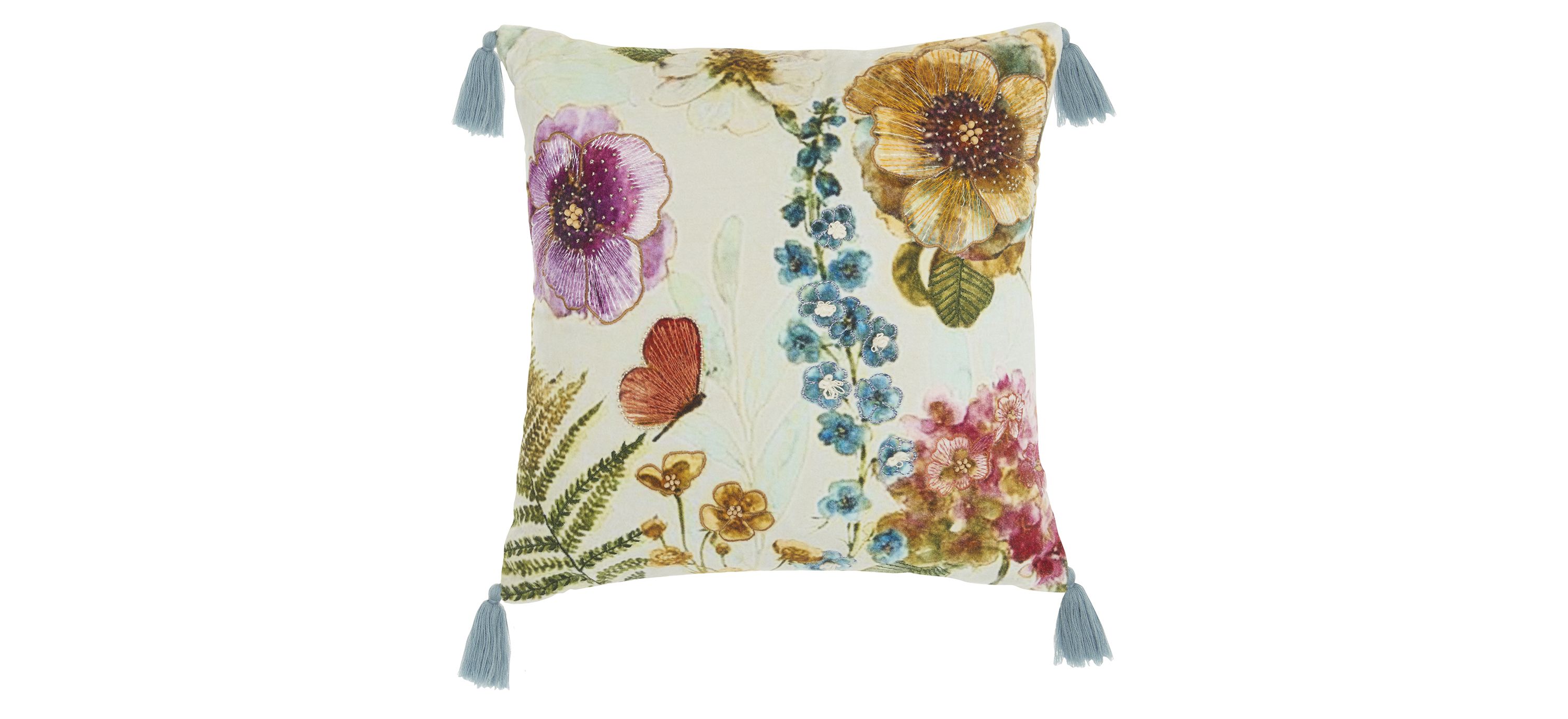 Floral Throw Pillow