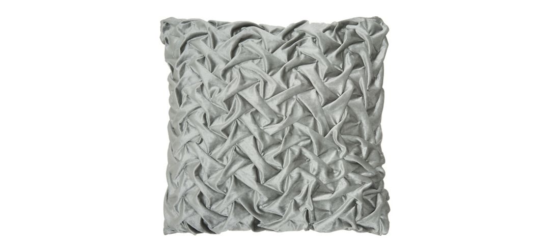 135200641 Nourison Velvet Pleated Waves Throw Pillow sku 135200641