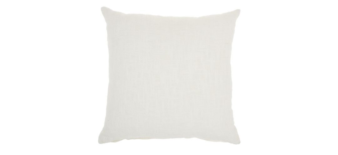 Mina Victory Solid Woven Cotton Throw Pillow
