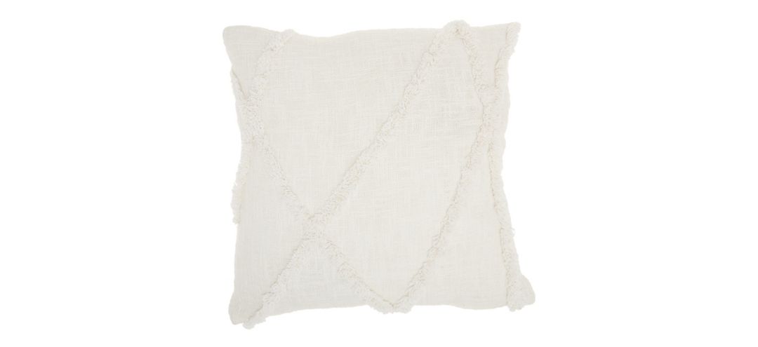 135208200 Nourison 18 Distressed Diamond Throw Pillow sku 135208200