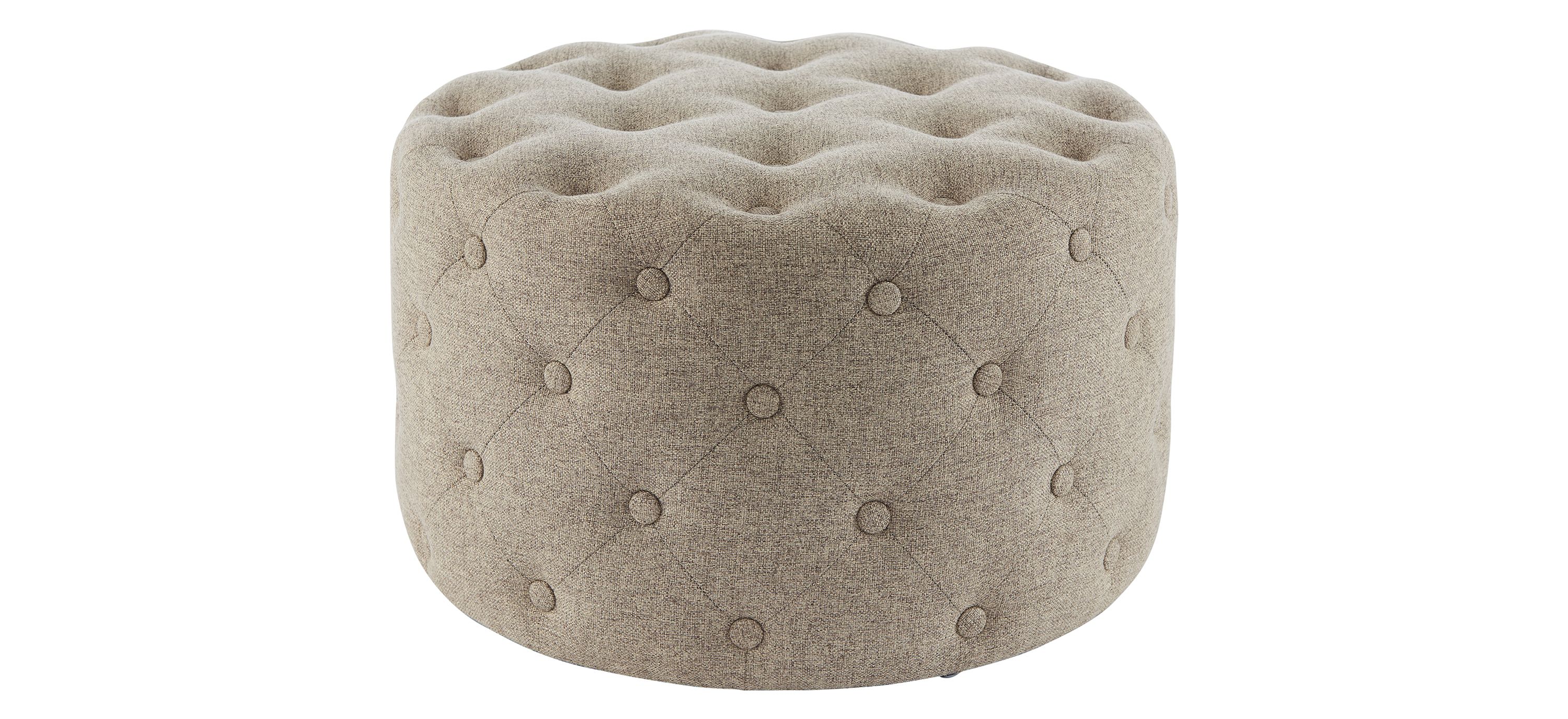 Lulu Round Tufted Ottoman