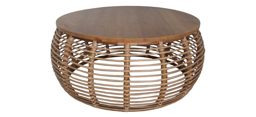 300249001 Iris Rattan Round Coffee Table sku 300249001