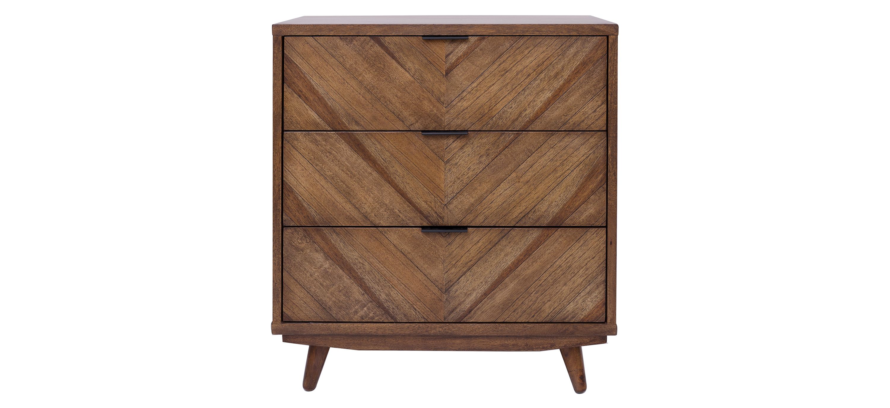 Piero Chevron 3-Drawer Chest