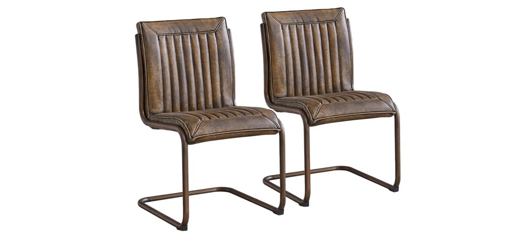 731216060 Cooper Dining Chair Gold Frame: Set of 2 sku 731216060