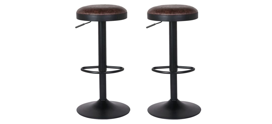 756139050 Juno Gaslift Backless Bar Stool: Set of 2 sku 756139050